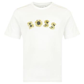 Hugo Boss | White Short Sleeve Gold Logo T Shirt商品图片,额外8折, 额外八折