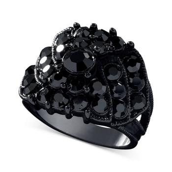 商品GUESS | Jet Black Crystal Accent Ring,商家Macy's,价格¥102图片