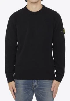 Stone Island | Compass-Patch Pullover Sweatshirt 