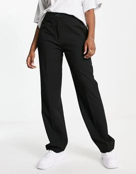 ASOS | ASOS DESIGN Mix & Match slim straight suit trousers in black 6.9折, 独家减免邮费