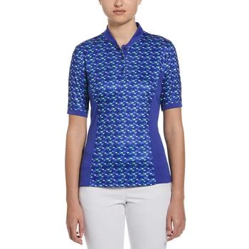 推荐Women's Flamingo Print Half Sleeve Golf Polo Shirt商品