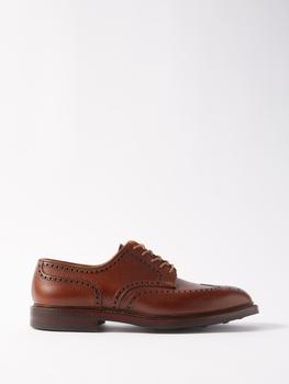 crockett, Crockett & Jones | Pembroke grained-leather brogues商品图片 