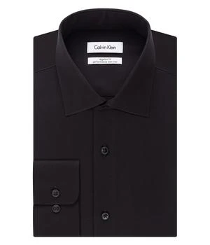 Calvin Klein | Men's Dress Shirt Regular Fit Non Iron Herringbone 8.3折