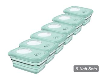 商品MNML | Minimal Collapsible Silicone Food Storage Container Set of 6 - 460 ml - Clear,商家Premium Outlets,价格¥644图片