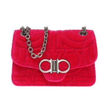 菲拉格慕包单肩包, Salvatore Ferragamo | SALVATORE FERRAGAMO 女士玫红色皮革单肩包 21-H248-695986商品图片 满$100享9.5折, 满折