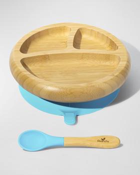 商品Avanchy | Baby's Bamboo Plate & Spoon Set,商家Neiman Marcus,价格¥176图片