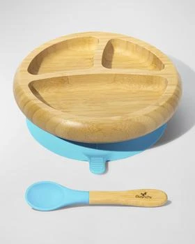 Avanchy | Baby's Bamboo Plate & Spoon Set,商家Neiman Marcus,价格¥171