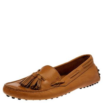 [二手商品] Tod's | Tod's Brown Leather Slip on Loafers Size 37商品图片,6.2折