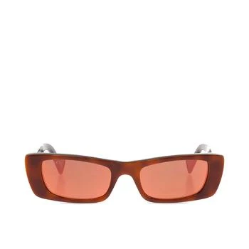 推荐Gucci Logo Rectangular Sunglasses商品
