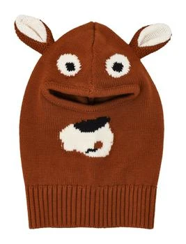 Stella McCartney | Stella McCartney Kids Bear Motif Knitted Balaclava,商家Cettire,价格¥374