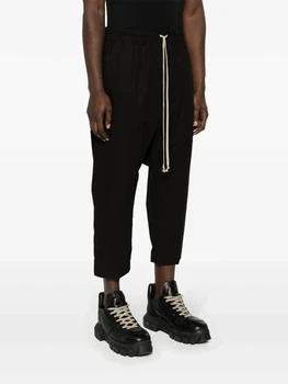 推荐RICK OWENS Men Drawstring Cropped Pants商品