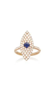 Anita Ko - 18K Gold; Diamond and Sapphire Ring - Gold - US 7 - Moda Operandi - Gifts For Her