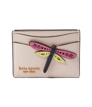 Kate Spade | Dragonfly Novelty Embellished Saffiano Leather Card Holder 独家减免邮费