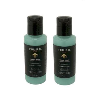 推荐Philip B Nordic Wood Hair & Body Shampoo - Set Of 2 Units商品