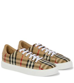 推荐Vintage Check canvas sneakers商品