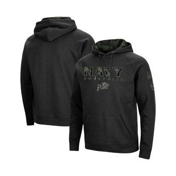 Colosseum | Men's Black Navy Midshipmen OHT Military-Inspired Appreciation Camo Pullover Hoodie商品图片,