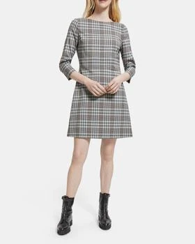 推荐Plaid Shift Dress in Wool商品