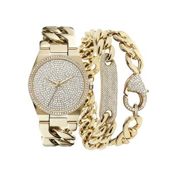 KENDALL & KYLIE | iTouch Women's Gold -Tone Metal Bracelet Watch商品图片,