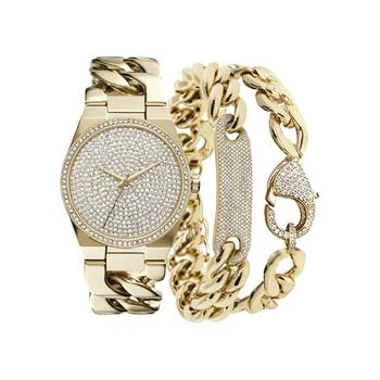 推荐iTouch Women's Gold -Tone Metal Bracelet Watch商品