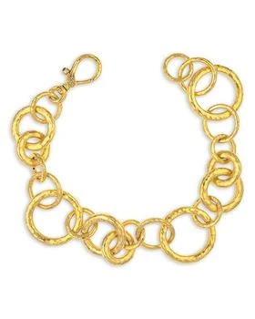 Gurhan | 24K Yellow Gold Hoopla Open Mixed Round Link Chain Bracelet,商家Bloomingdale's,价格¥74451