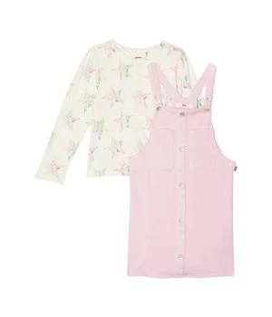 Levi's | Long Sleeve Top and Skirtall Two-Piece Outfit Set (Little Kids) 5.1折, 独家减免邮费