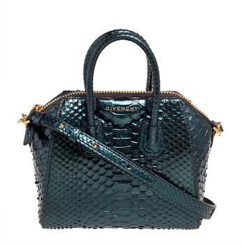 推荐Givenchy Emerald Python Mini Antigona Satchel商品