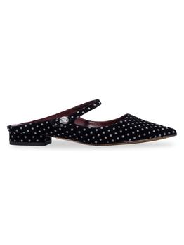 kate spade鞋, Kate Spade | Meg Velvet Mules商品图片 3.9折, 满$150享7.5折, 满折