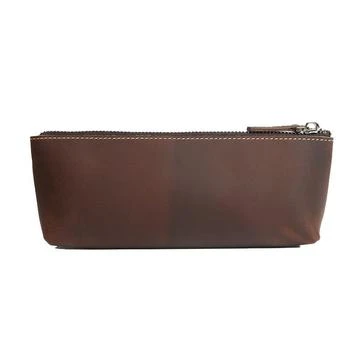 Steel Horse Leather | The Pallavi Handmade Leather Pencil Case Makeup Bag,商家Verishop,价格¥295
