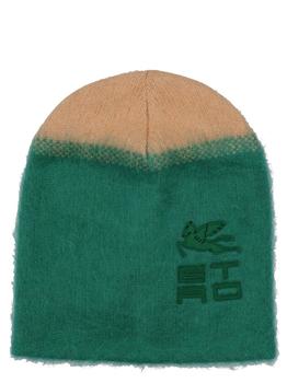 ETRO | Etro Logo Embroidered Two-Tone Beanie商品图片,5.7折