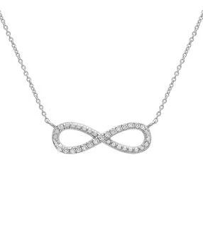 Macy's | Diamond Infinity 18" Pendant Necklace (1/10 ct. t.w.) in Sterling Silver,商家Macy's,价格¥242