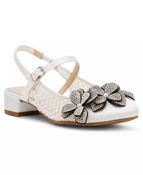 Betsey Johnson | Little and Big Girls Sofya Mesh Flats with Flowers,商家Macy's,价格¥581
