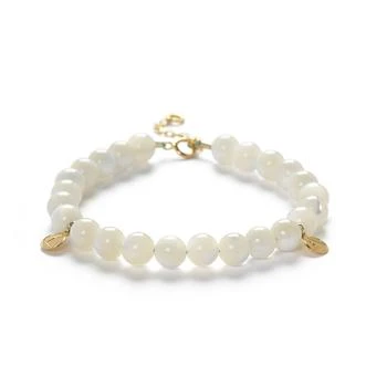 推荐The alkemistry 18ct yellow gold mother of pearl cinta bracelet商品