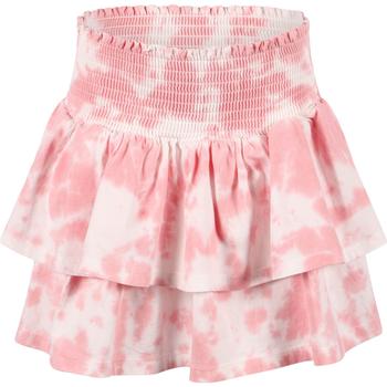 monster, Munster | Tie dye tiered skirt in pink and white商品图片 4.4折起×额外7.5折, 额外七五折