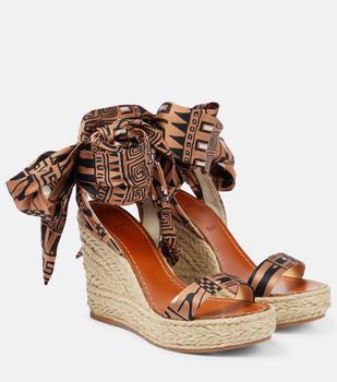商品Christian Louboutin | Monica du Désert espadrille wedges,商家MyTheresa,价格¥6126图片