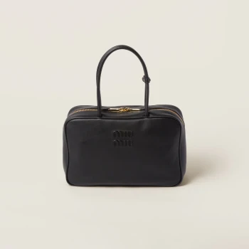 Miu Miu | 【预售】 缪缪 24秋冬 女士 手提包 Sac à main en cuir 5BB117_2CRW_F0002_V_MON,商家TLS PARIS,价格¥22635