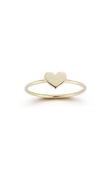 商品EMBER FINE JEWELRY | 14K Yellow Gold Heart Ring - Size 6,商家Nordstrom Rack,价格¥859图片