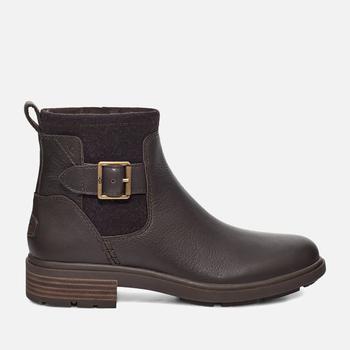 推荐UGG Harrison Moto Buckle Detail Leather Ankle Boots商品