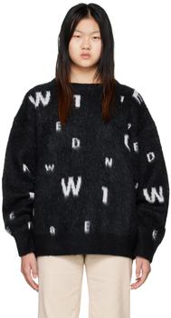 We11done | Black Lettering Sweater商品图片,4.4折