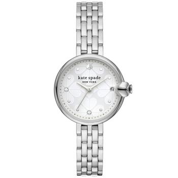 Kate Spade | Women's Chelsea Park Three-Hand Date Silver-Tone Stainless Steel Mesh Bracelet Watch, 32mm商品图片,