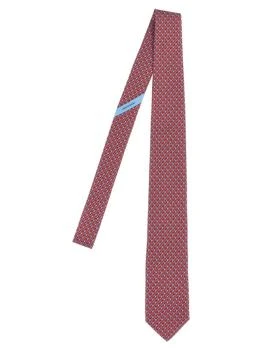 Salvatore Ferragamo | Printed Tie Ties, Papillon Red,商家Wanan Luxury,价格¥1052