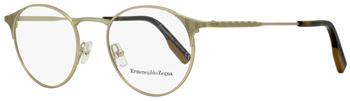 商品Ermenegildo Zegna Men's  Eyeglasses EZ5123 033 Light Gold/Havana 48mm图片