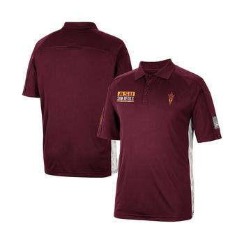 推荐Men's Maroon Arizona State Sun Devils OHT Military-Inspired Appreciation Snow Camo Polo Shirt商品