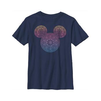 Disney | Boy's Mickey & Friends Mickey Mouse Mandala Silhouette  Child T-Shirt商品图片,独家减免邮费