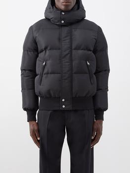 Alexander McQueen | Graffiti logo-print hooded padded coat商品图片,