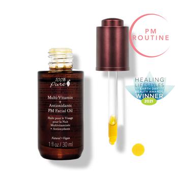 精华油, 100% Pure | Multi-Vitamin + Antioxidants PM Facial Oil商品图片 