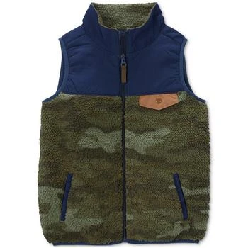 Carter's | Little Boys Zip-Up Faux-Sherpa Vest,商家Macy's,价格¥141