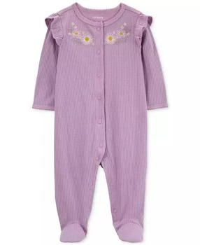 Carter's | Baby Floral Snap-Up Sleep and Play Footed Coverall,商家Macy's,价格¥75