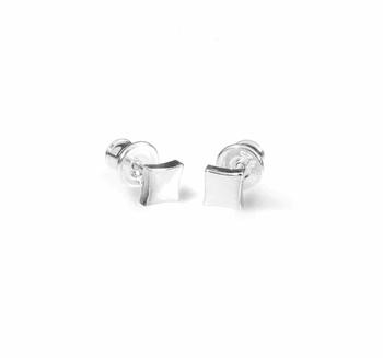 小银瓶, KGW by S.B. | KGW by S.B. Small polished silver earrings商品图片 
