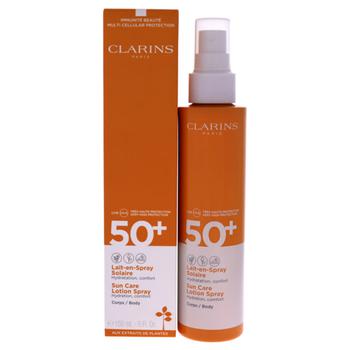 Clarins | Sun Care Lotion Spray SPF 50 by Clarins for Unisex - 5 oz Sunscreen商品图片,6.6折
