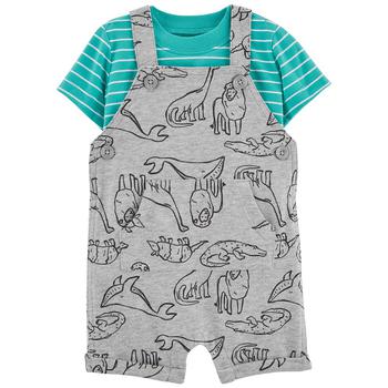 Carter's | Baby Boys 2-Piece T-shirt and Shortalls Set商品图片,2.9折